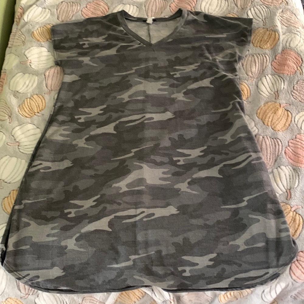 Camo dress or bathing suit cover up